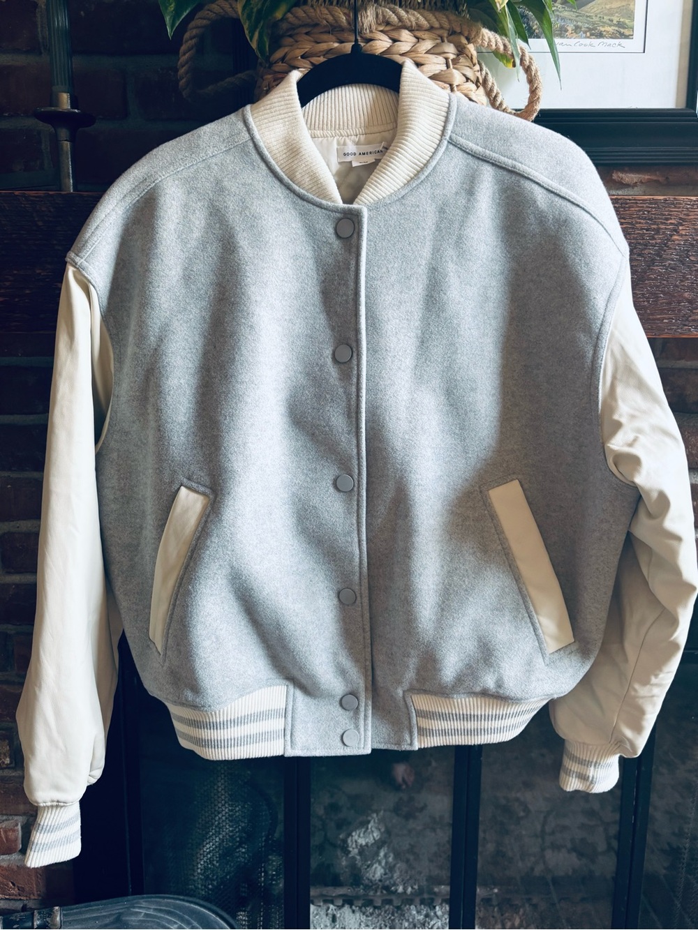 Good American Varsity Bomber Jacket